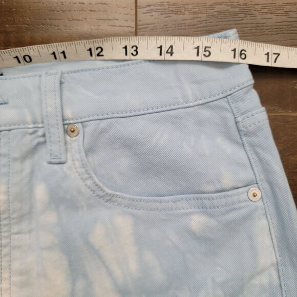 7 For All Mankind Monroe Jean Shorts Women 29 Retro Hippie Boho Country Festival - Picture 4 of 6